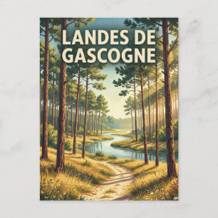 Regionaal natuurpark Landes de Gascogne Frankrijk Briefkaart