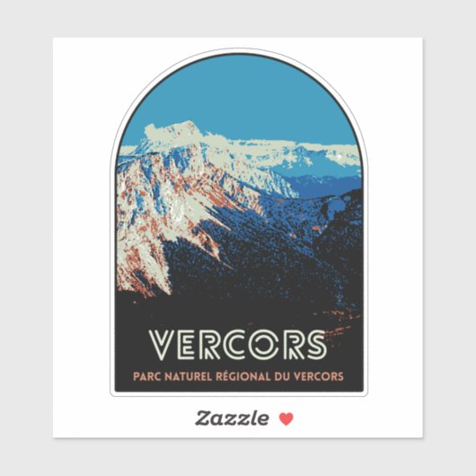 Regionaal natuurpark Vercors Frankrijk Sticker (Vel)