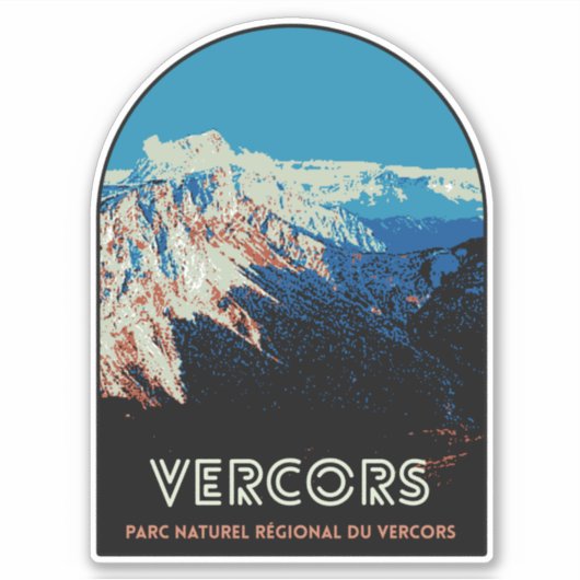 Regionaal natuurpark Vercors Frankrijk Sticker (Voorkant)