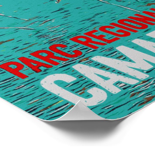 Regionaal park Camargue, Frankrijk, roze flamingos Poster (Hoek)