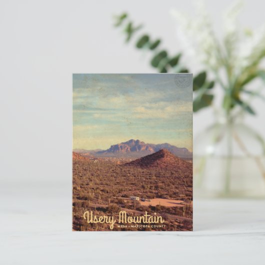  regionaal park Usery Mountain Briefkaart (Staand voorkant)