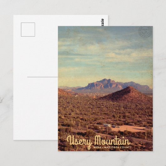  regionaal park Usery Mountain Briefkaart (Voorkant / Achterkant)
