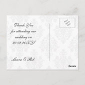 regionale bloei zwart en gouddemper bedankt briefkaart (Achterkant)