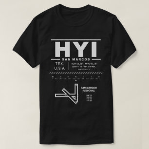 Regionale Luchthaven San Marcos HYI USAA T-shirt