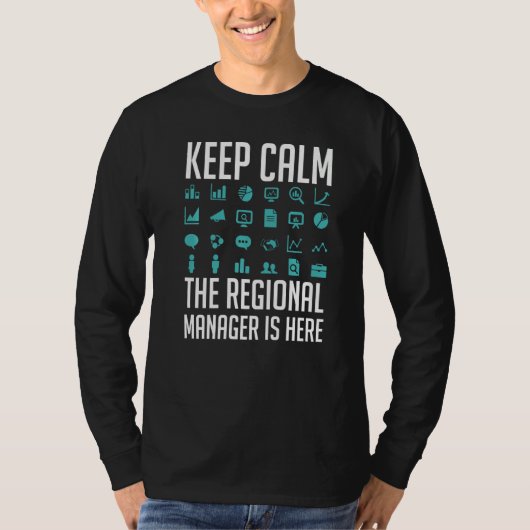 Regionale Manager Assistent van het Management T-shirt (Voorkant)