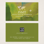 Regionale tours Groen geel Visitekaartje (Voorkant /achterkant)