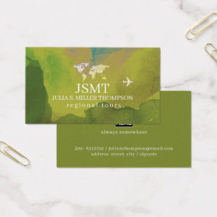 Regionale tours Groen geel Visitekaartje
