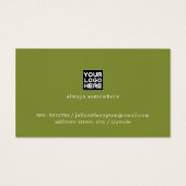 Regionale tours Groen geel Visitekaartje (Achterkant)