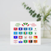 Regionale vlaggen van Italië Briefkaart (Staand voorkant)