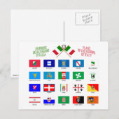 Regionale vlaggen van Italië Briefkaart (Voorkant / Achterkant)