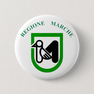 Regione Marche Ronde Button 5,7 Cm