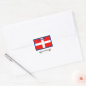 Regione Piemonte vlag Ronde Sticker (Envelop)