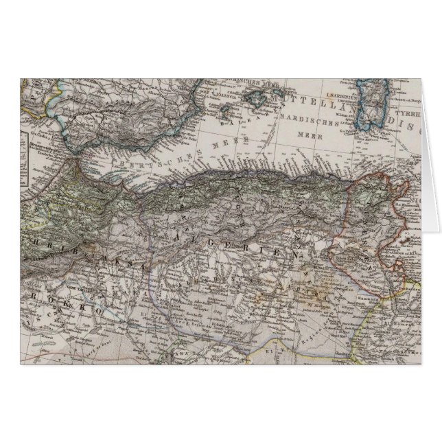 Regionenkaart voor Noord-Afrika (Voorkant Horizontaal)