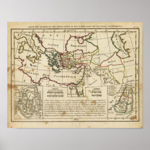 Regio's, plaatsen in het Nieuwe Testament Poster