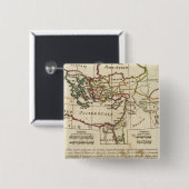 Regio's, plaatsen in het Nieuwe Testament Vierkante Button 5,1 Cm (Voorkant /achterkant)