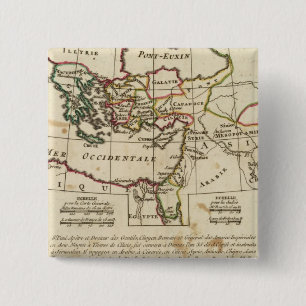 Regio's, plaatsen in het Nieuwe Testament Vierkante Button 5,1 Cm