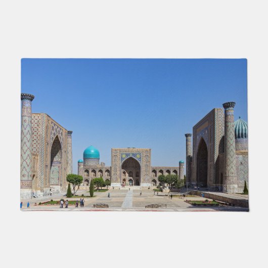 Regisplein - Samarkand, Oezbekistan, Azië Deurmat (Voorkant)
