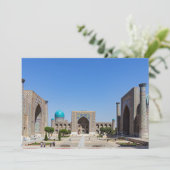 Regisplein - Samarkand, Oezbekistan, Azië Kaart (Staand voorkant)