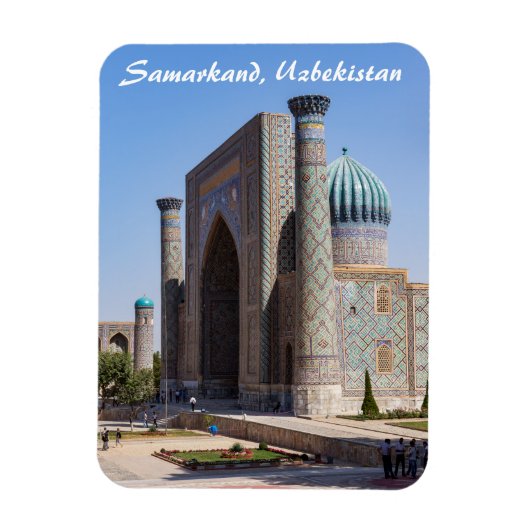 Regisplein - Samarkand, Oezbekistan, Azië Magneet (Verticaal)