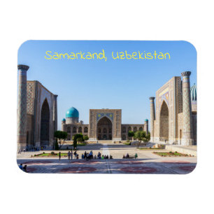 Regisplein - Samarkand, Oezbekistan, Azië Magneet