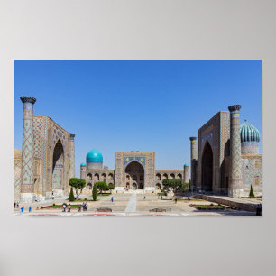 Regisplein - Samarkand, Oezbekistan, Azië Poster