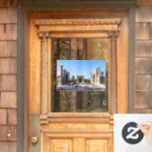 Regisplein - Samarkand, Oezbekistan, Azië Raamsticker (Huis Deur)