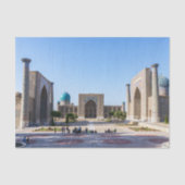Regisplein - Samarkand, Oezbekistan, Azië Tissuepapier (Voorkant)