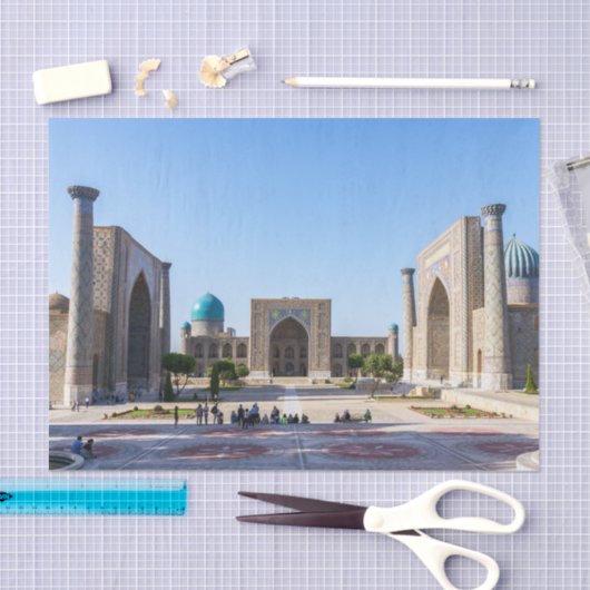 Regisplein - Samarkand, Oezbekistan, Azië Tissuepapier (Craft)