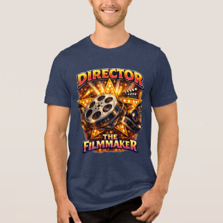 Regisseur - De filmmaker Heren Bella+Canvas Donker Tri-Blend Shirt