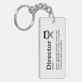 Regisseur Definitie - Filmmaker Sleutelhanger (Voorkant Links)