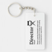 Regisseur Definitie - Filmmaker Sleutelhanger (Voorkant)