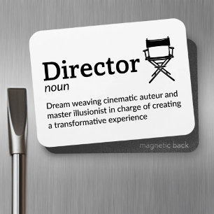 Regisseur Definitie - Grappige Filmmaker 3"x 4"Fle Magneet