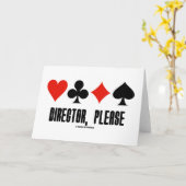 Regisseur, Please (Four Kaart Suits Bridge Game) (Gele Bloem)
