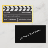 Regisseur Producer Clapper Visitekaartje (Voorkant / Achterkant)