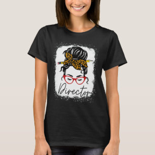Regisseur Rommelige Knot Luipaard Vrouwen Terug na T-shirt
