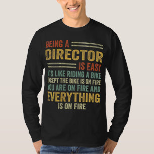 Regisseur zijn is makkelijk, het is net als fietse t-shirt