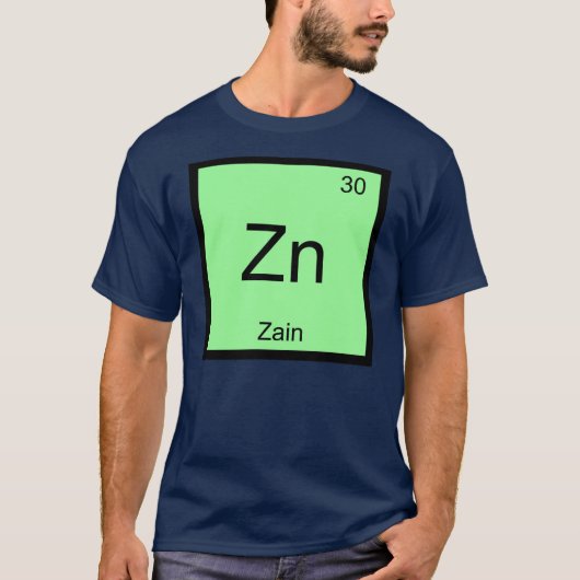Registabel Zanaam Chemie Element T-shirt (Voorkant)