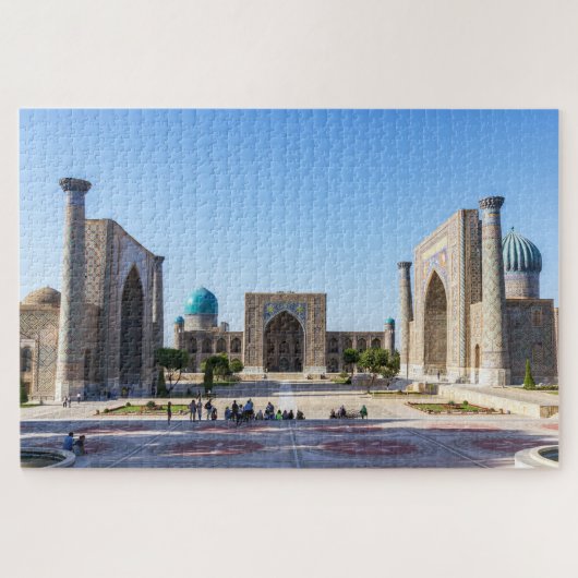 Registan plein bij zonsondergang - Samarkand, Oezb Legpuzzel (Horizontaal)