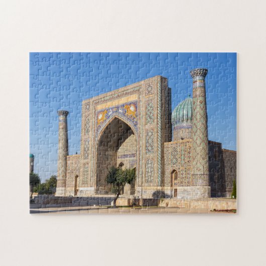 Registan plein bij zonsondergang - Samarkand, Oezb Legpuzzel (Horizontaal)