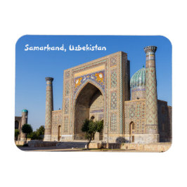 Registan plein bij zonsondergang - Samarkand, Oezb Magneet
