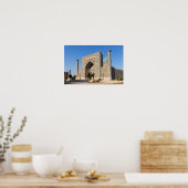 Registan plein bij zonsondergang - Samarkand, Oezb Poster (Keuken)