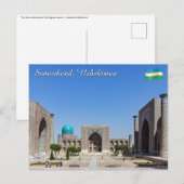 Registan plein - Samarkand, Oezbekistan, Azië Briefkaart (Voorkant / Achterkant)
