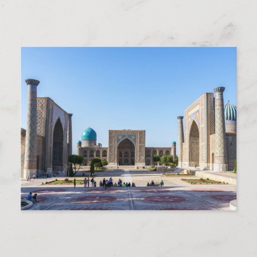 Registan plein - Samarkand, Oezbekistan, Azië Briefkaart (Voorkant)