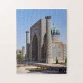 Registan plein - Samarkand, Oezbekistan, Azië Legpuzzel (Verticaal)