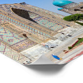 Registan plein - Samarkand, Oezbekistan, Azië Poster (Hoek)