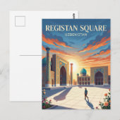 Registanplein Oezbekistan Briefkaart (Voorkant / Achterkant)