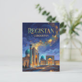 Registanplein Oezbekistan Briefkaart (Staand voorkant)