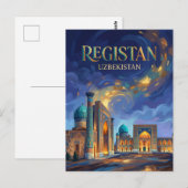 Registanplein Oezbekistan Briefkaart (Voorkant / Achterkant)