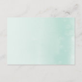 REGISTER KAART:: ombre waterverf pastel mint Informatiekaartje (Voorkant)