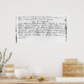 Register van de bruiloft van Bach naar Anna Poster (Keuken)